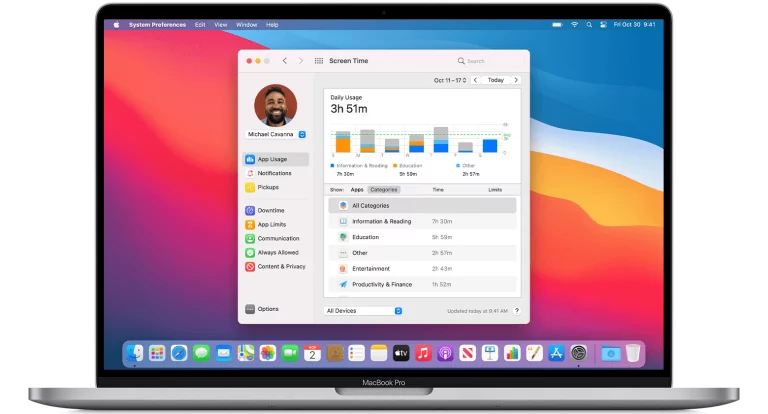 Screen Timeout of a Macbook