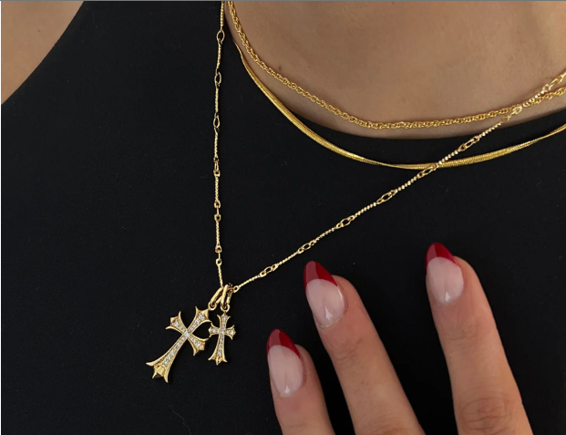 double cross necklaces double cross necklaces